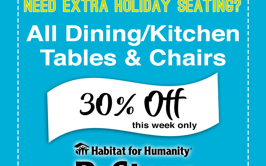 30% OFF Dining/Kitchen Table and Chairs