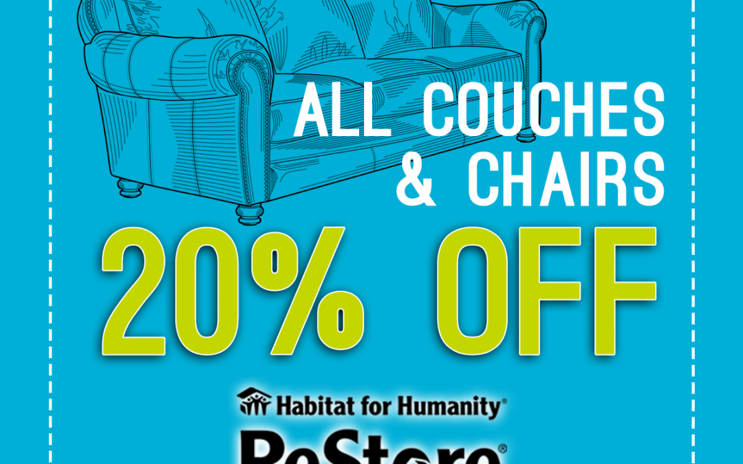 20% of Couches at the ReStore