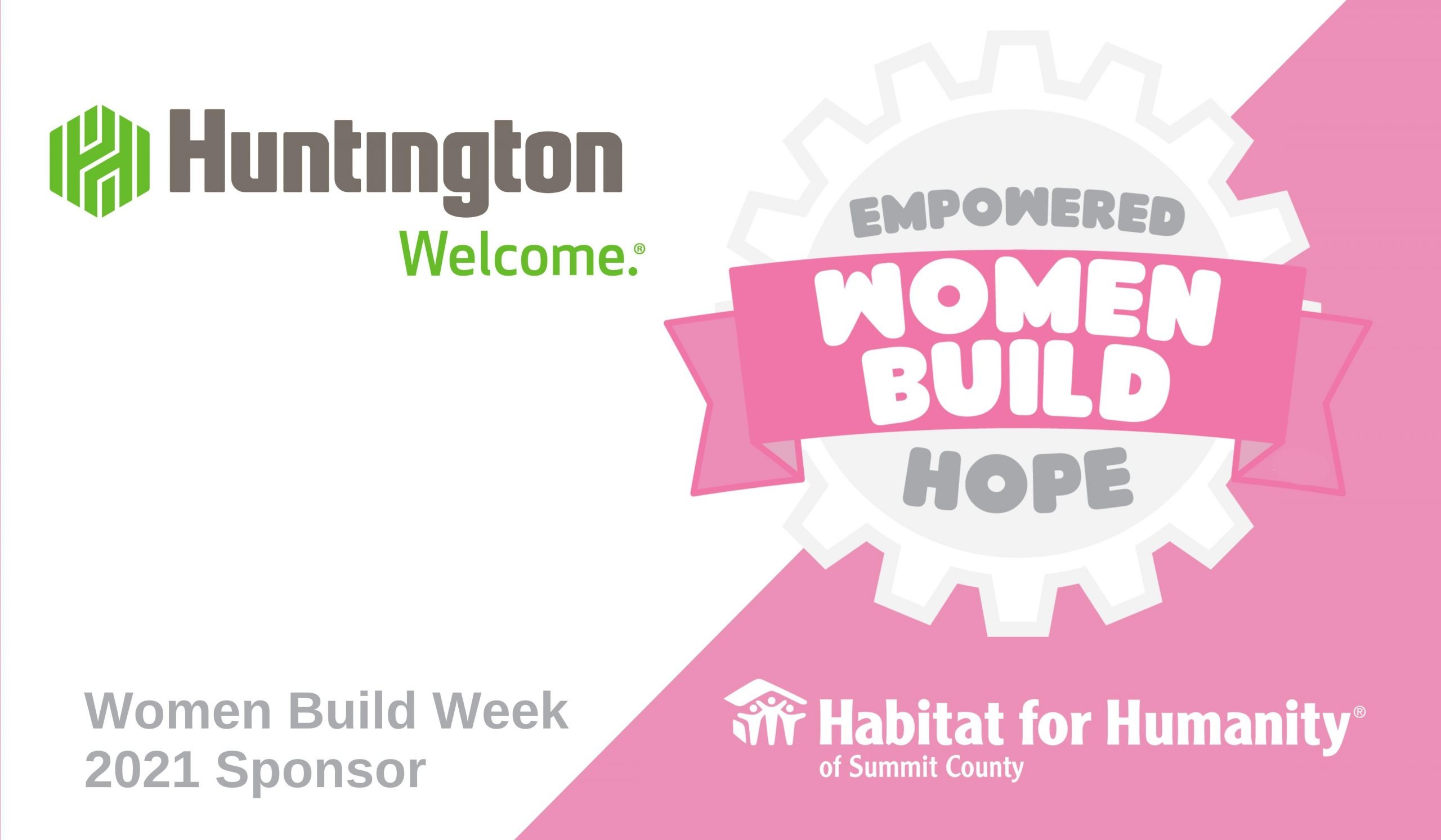 Women Build 2021 Sponsor Banner