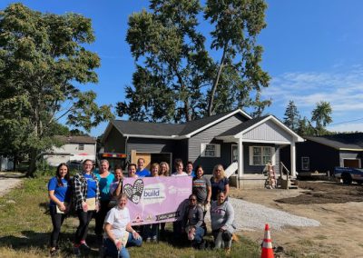 Volunteers at Build Site