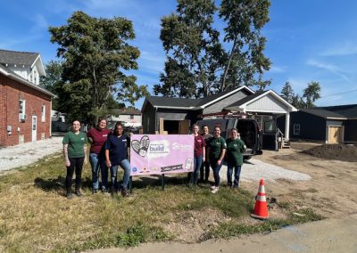 Volunteers at Build Site