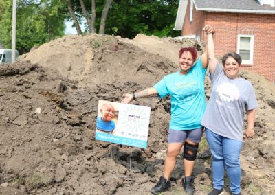 Homeowner at Ground Breaking