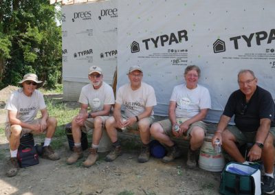 Loyal Volunteers at Build Site
