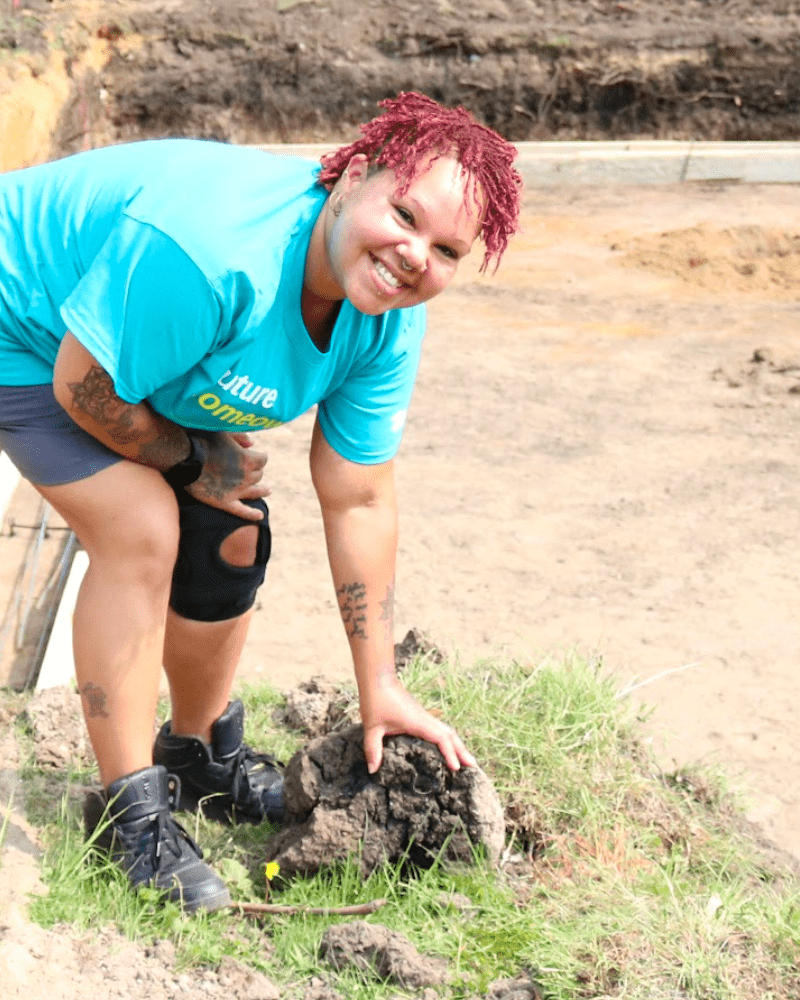 Ashley at Build Site