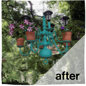 ReStore DIY Project_Flower Chandelier 