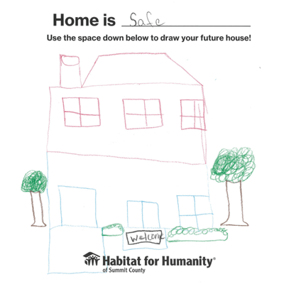 Drawing dreams picture Kids drawing of future home