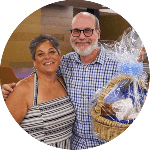 Rochelle with raffle winner